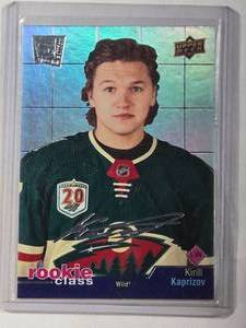 lot 190 image: Karill Kaprizov Rookie Class 2020-21 Upper Deck Extended Series No. RC-1