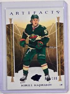lot 192 image: Kirill Kaprizov 2022-23 Artifacts No. 129 Numbered 45199