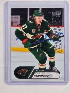 lot 193 image: Kirill Kaprizov Rookie 2020-21 UD NHL Rookie Set No. 25