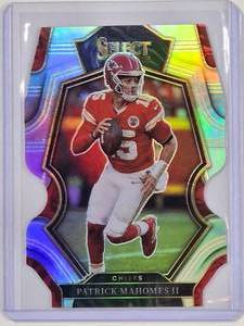 lot 199 image: Patrick Mahomes II 2022 Panini Select Silver Die Cut No. 148