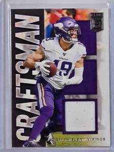 lot 208 image: Adam Thielen Craftsman Relic 2020 Panini Donruss Elite No. CJ-AT