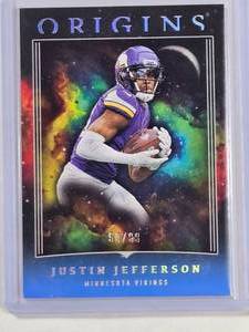lot 210 image: Justin Jefferson 2023 Panini Origins No. 49, Numbered 5099