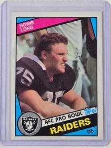 lot 215 image: Howie Long Rookie 1984 Topps No. 111