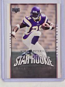 lot 223 image: Adrian Peterson Star Rookie Exclusive 2007 Upper Deck No. 279