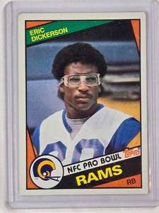 lot 228 image: Eric Dickerson Rookie NFC Pro Bowl 1984 Topps No. 280