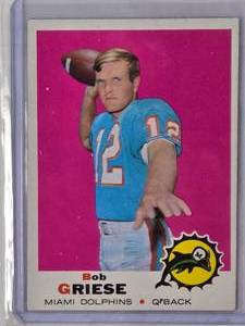 lot 238 image: Bob Griese 1969 Topps No. 161
