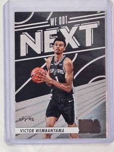 lot 259 image: Victor Wembanyama Rookie 2023-24 Panini Hoops No. 33 We Got Next