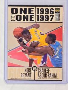 lot 270 image: Kobe Bryant Rookie 1996-1997 Collectors Choice One on One with Shareef Abdur-Rahim