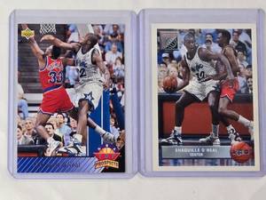 lot 273 image: Lot of 2 Shaquile ONeal Rookie Cards 1993 Upper Deck Prospects No. 474 & Upper Deck Future Force No. P43