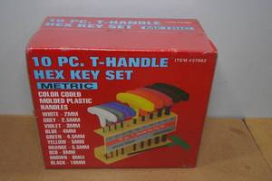 lot 22 image: 10-Piece T-Handle Hex Key Set