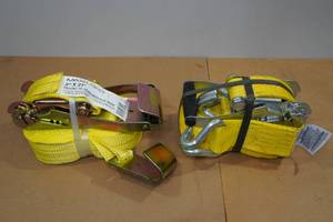 lot 23 image: 2 Ratchet Tie Downs - 2 Strap