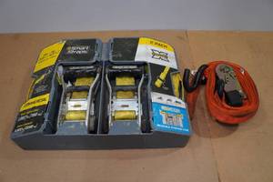 lot 26 image: Smart Straps Ratchet Tie Downs with Ratchet Strap