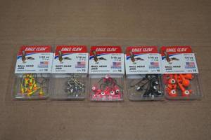 lot 90 image: 5 Packs Eagle Claw Ball Head Jigs