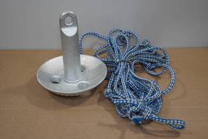 lot 101 image: Roloff 12lb Mushroom Anchor with 25 Rope