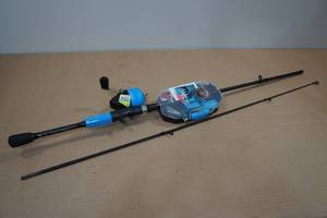 lot 103 image: South Bend Ready 2 Fishing Pole Combo with Tackle