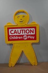 lot 121 image: Children at Play Reflective Sign
