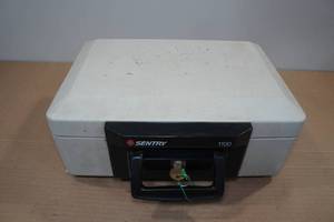 lot 130 image: Sentry Fireproof Lock Box Model 1100