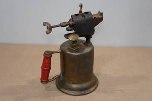 lot 135 image: Antique Turner Brass Works Brass Blow Torch