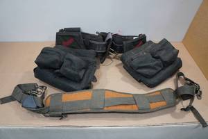 lot 149 image: Work Belts with Pouches and Accessories