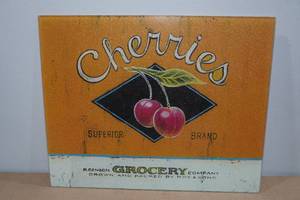 lot 166 image: Vintage Superior Cherries Cutting Board