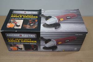 lot 198 image: Chicago Electric 4-12 Angle Grinder