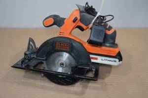 lot 201 image: Black & Decker 20V Lithium Cordless Circular Saw
