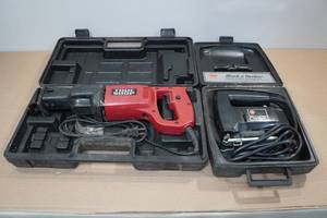 lot 205 image: Black & Decker Jig Saw and Tool Shop Reciprocating Saw