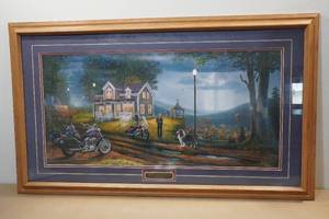 lot 208 image: Riders on the Storm Framed Print by Greg Benson - 4069500