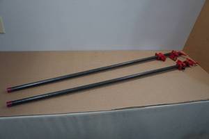 lot 210 image: 2 Woodworking Pipe Clamps