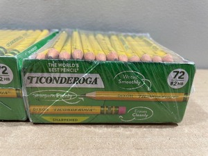 lot 85 image: 2 72 Packs of Ticonderoga Golf Pencils