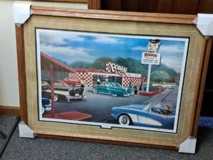 lot 622 image: Portrait - Porkys by Arthur G. Andersen #1461000 Signed&Numbered , FramedTriple MatteGlass