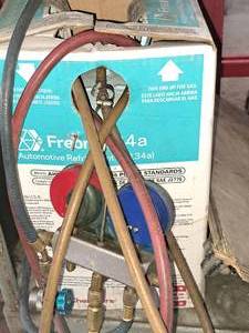 lot 693 image: Freon Recharge System with Hoses and Regulators