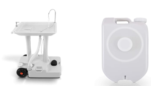 SereneLife Portable Camping Sink wTowel Holder & Soap Dispenser
