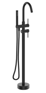 2-Handle Residential Freestanding Bathtub Faucet Matte Black