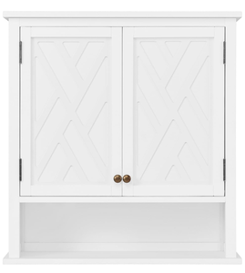 Alaterre Furniture Coventry Wall Mounted Bath Storage Cabinet