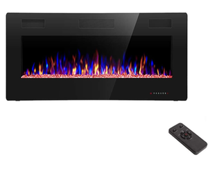 R.W.FLAME Recessed and Wall Mounted Electric Fireplace