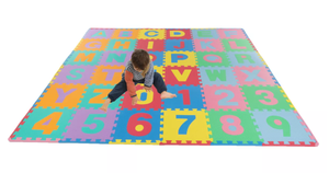 96PCS Toy Time Alphabet and Number Foam Floor Puzzle Play Mat