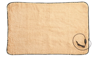 Stalwart Heated Blanket - USB-Powered Sherpa Throw Blanket for Travel, Measures 36 x 26