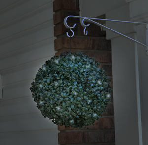 Pure Garden 50-128 Solar Powered LED Artificial Topiary Ball
