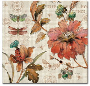 French Country V Wall Decor by Lisa Audit, 35 x 35 Canvas Wall Art