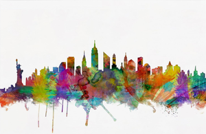 New York City Skyline Canvas Wall Art