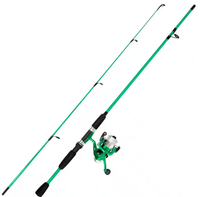 Pole Fiberglass Fishing Rod and Reel Combo