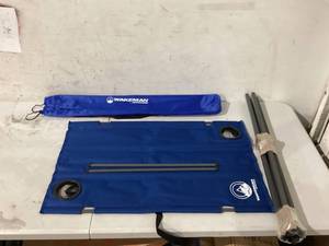 Wakemen Camp Table-Outdoor Folding Table with 2 Cupholders and Carrying Bag-For Camping, Hiking, Beach, Picnic, or Sporting Events