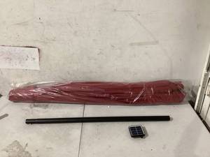 Solar powered Patio umbrella Red