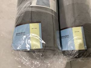 Grey Polyester Bath Mat
