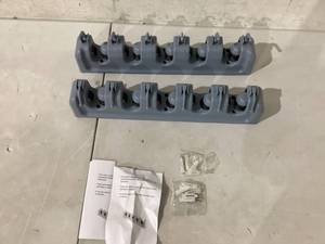LOT OF 2 Broom and Mop Holder and Tools Organizer with 5 Slots and 6 Hooks