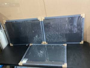 LOT OF 3 Wall Mounted Picture Frames Black