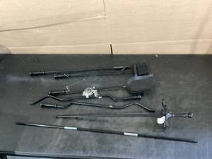 5PC Black Wrought Iron Fireplace Tools Set