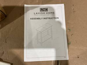 White Hinged Flip-Top Side Table with Storage Compartment