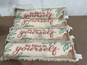 LOT OF 4 Be Kind to Yourself Patio Pillows